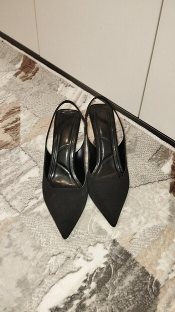 40 Beden siyah Renk 40 Numara Stiletto Mat Siyah