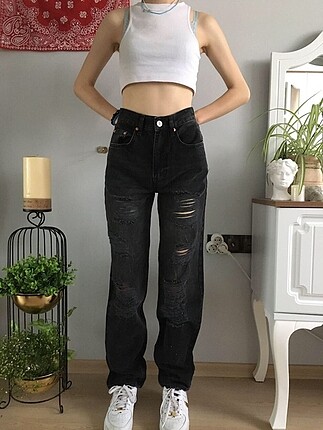 Urban Outfitters Urban Outfitters Yırtık High Rise Baggy Jean