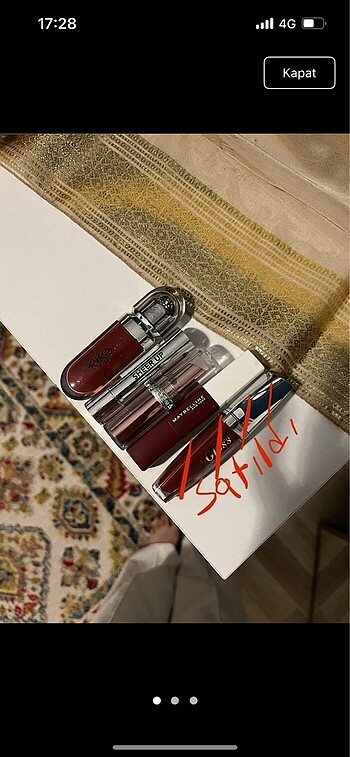 Kiko ve maybelline gloss
