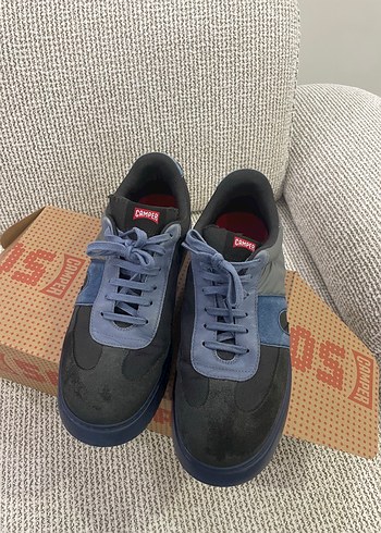 Camper Kanvas Siyah Mavi Bagcikli Sneaker