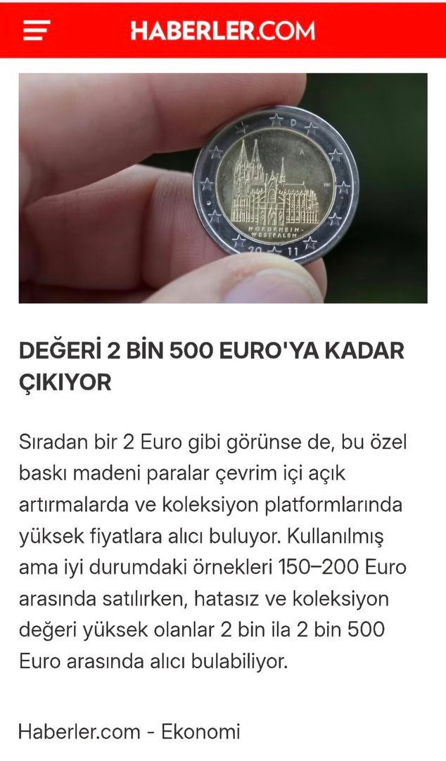 Almanya Nordrhein-Westfalen 2 Euro Hatıra - Görsel 3