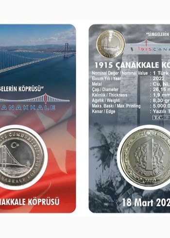  Beden 1915 Çanakkale Köprüsü Hatıra Parası