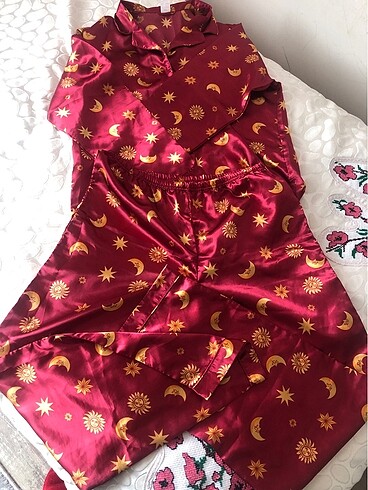 Saten pijama takımı