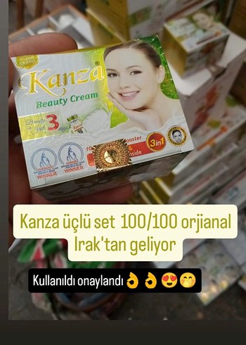 Kanza Güzellik Kremi yüzde yüz orijinal 3lü set - Görsel 2