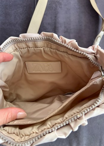 Zara Bej Renk Pastel Kadın Çanta