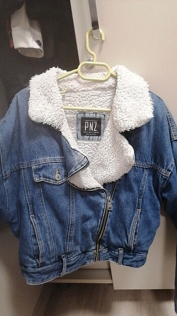 Kürklü denim ceket 