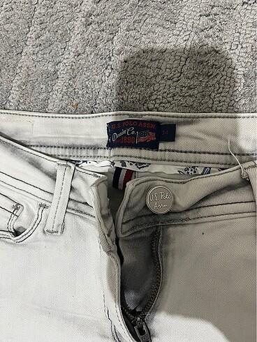 34 Beden beyaz Renk U.S.POLO ASSN vintage kot şort düşük bel kot şort