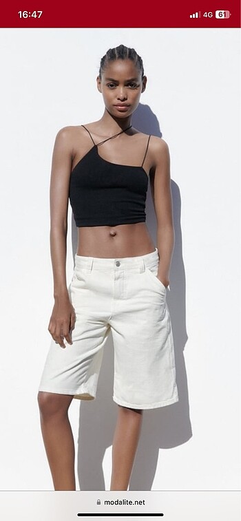 Zara crop bluz