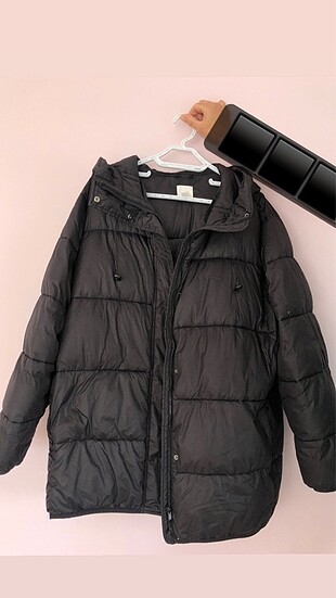 H&M Siyah Oversize Şişme Mont