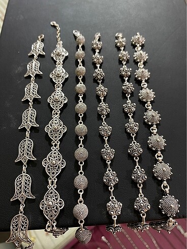 Sterling silver Telkari bileklik