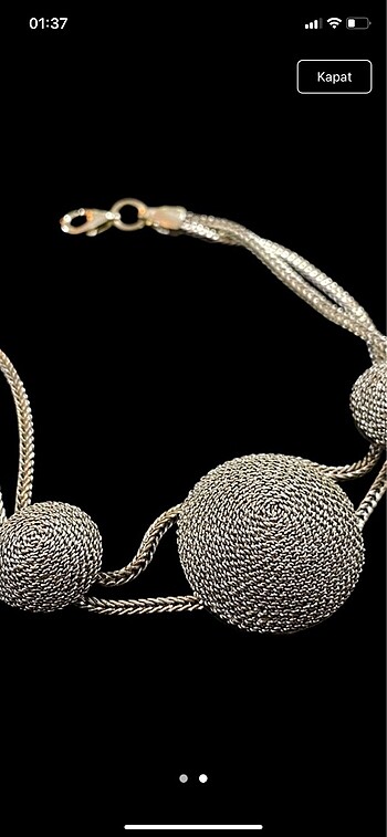 Sterling silver Gümüş hasır bileklik
