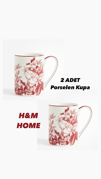 H&M Home Porselen Kupa