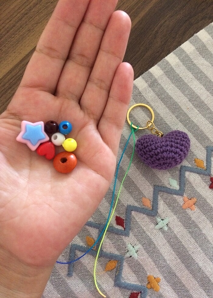Kendin tasarla kalp anahtarlık — görsel 2/2