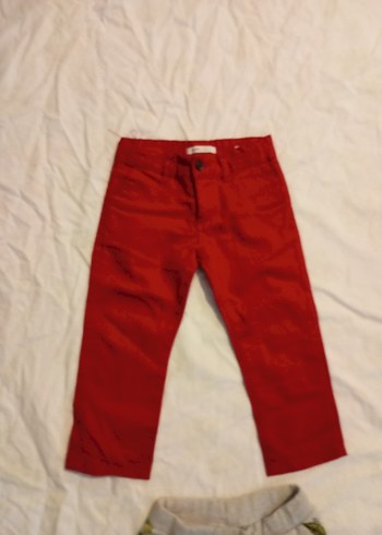 Erkek Çocuk Kırmızı Regular Fit Pantolon