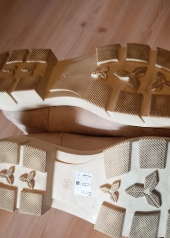 Bej Süet Kadın Dolgu Topuklu Bot - Görsel 6