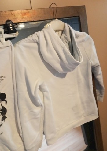 Beyaz Baskılı Erkek Sweatshirt - Görsel 3