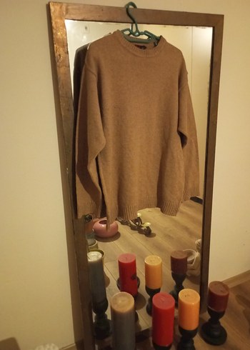 Bej erkek Yün Kazak, 40 42 44 bedene - Görsel 2