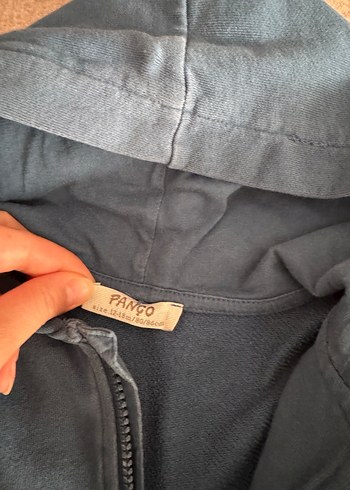 Panço Erkek Çocuk Kapüşonlu Fermuarlı Mavi Eşofman Takımı