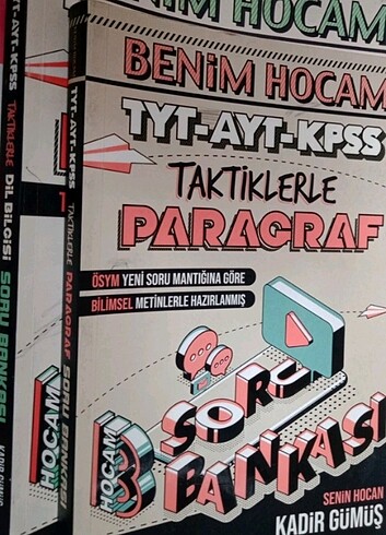 Benim hocam paragraf ve dil bilgisi kitabı ikisi 20 tl bı kaç te