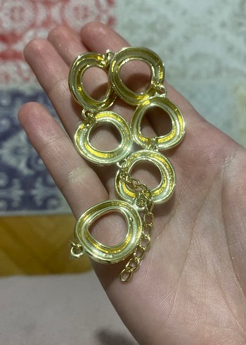  Beden Parlak Çok Renkli Zincir Detaylı Kadın Bileklik