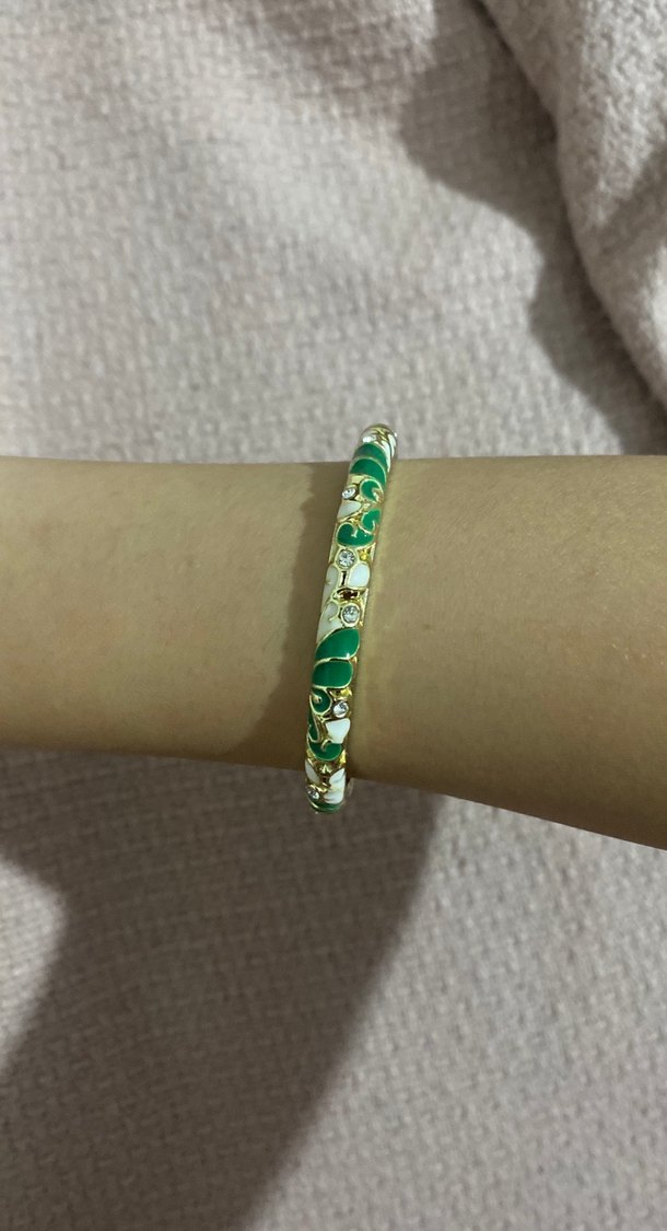 Yeşil mineli bilezik - Görsel 4