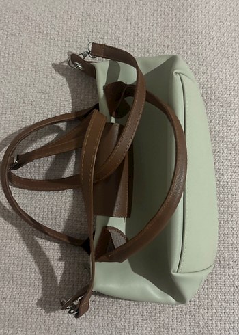 Bej Deri Tokalı Kadın Çanta - Görsel 4