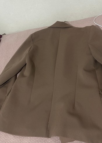 Bej Düğmeli Kadın Blazer Ceket - Görsel 5