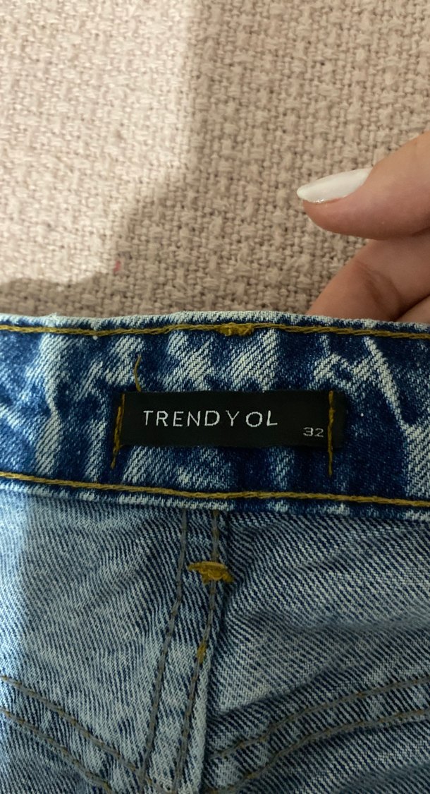 Rahat Kesim Mavi Denim Kadın Kot - Görsel 4