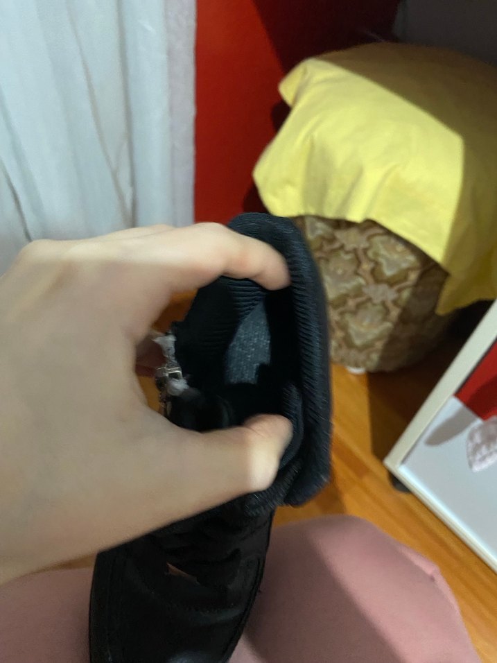 Siyah Kadın Dolgu Topuklu Lastik Bot - Görsel 3