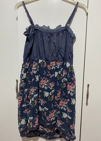 Çiçek Desenli Kolsuz Mini Bohem Elbise - Görsel 3