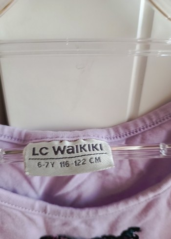 LC Waikiki Kız Çocuk Lila Renkli Omuz Detaylı Elbise