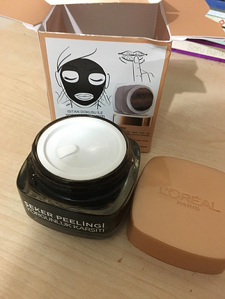 loreal şeker peelingi kahveli