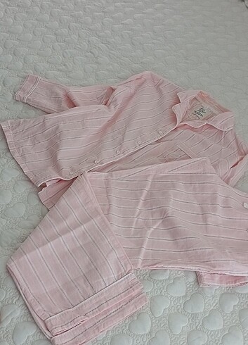 çizgili pijama takımı