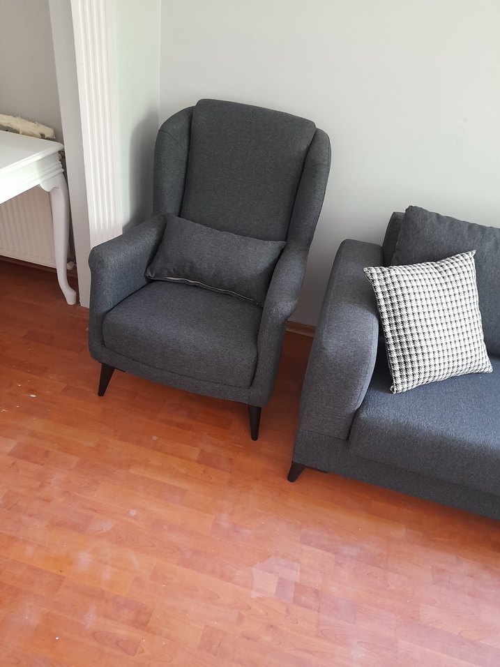 Antrasit keten koltuk 3+3+1 - Görsel 4