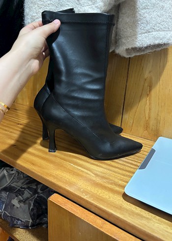 Kadın topuklu streç çizme - Görsel 3