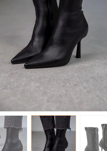 Kadın topuklu streç çizme - Görsel 6