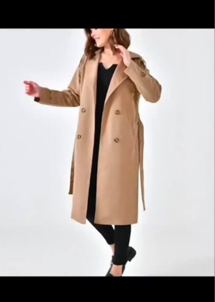 Camel Trençkot - Görsel 2