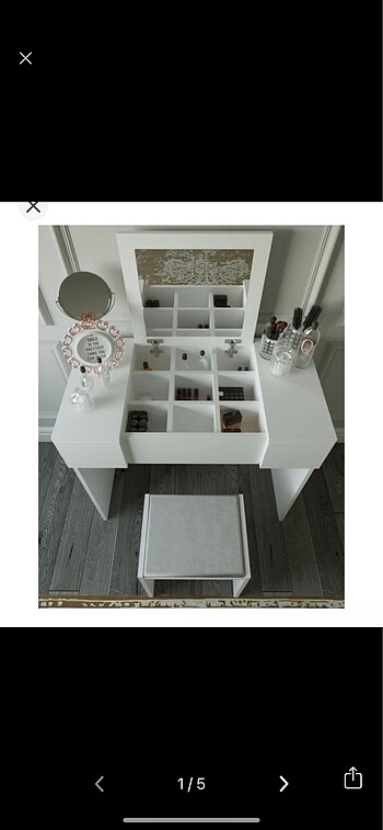 Makyaj masası puf dahil - Görsel 2