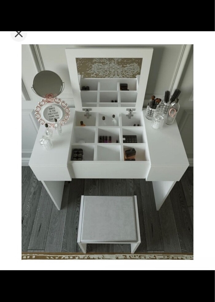 Makyaj masası puf dahil - Görsel 2