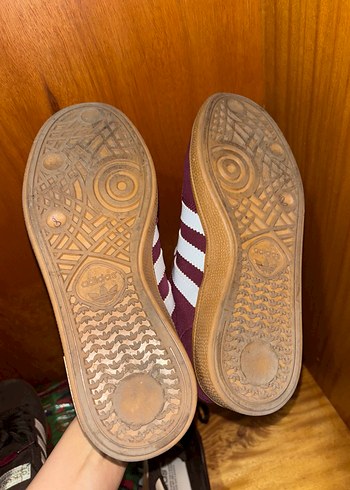 Bordo Süet Adidas  Spor Ayakkabı - Görsel 5