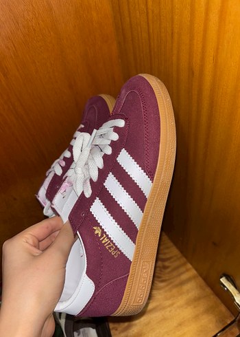 Bordo Süet Adidas  Spor Ayakkabı - Görsel 2