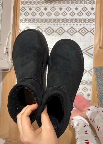 Siyah Yüksek Taban Ugg - Görsel 4