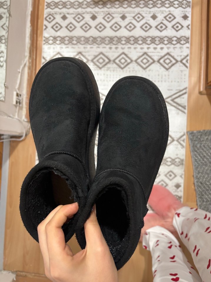 Siyah Yüksek Taban Ugg - Görsel 4