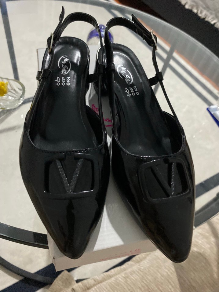 Tokalı Siyah Rugan Kadın Ayakkabı - Görsel 2