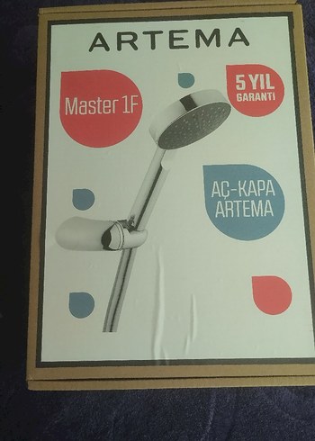 Artema Master 1F Duş Başlığı Seti