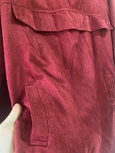 l Beden bordo Renk Fitilli tunik