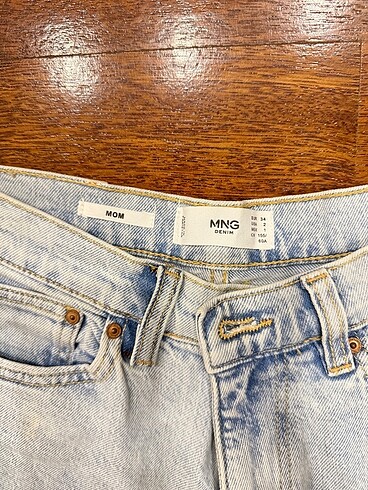 34 Beden mavi Renk Mango mom jean