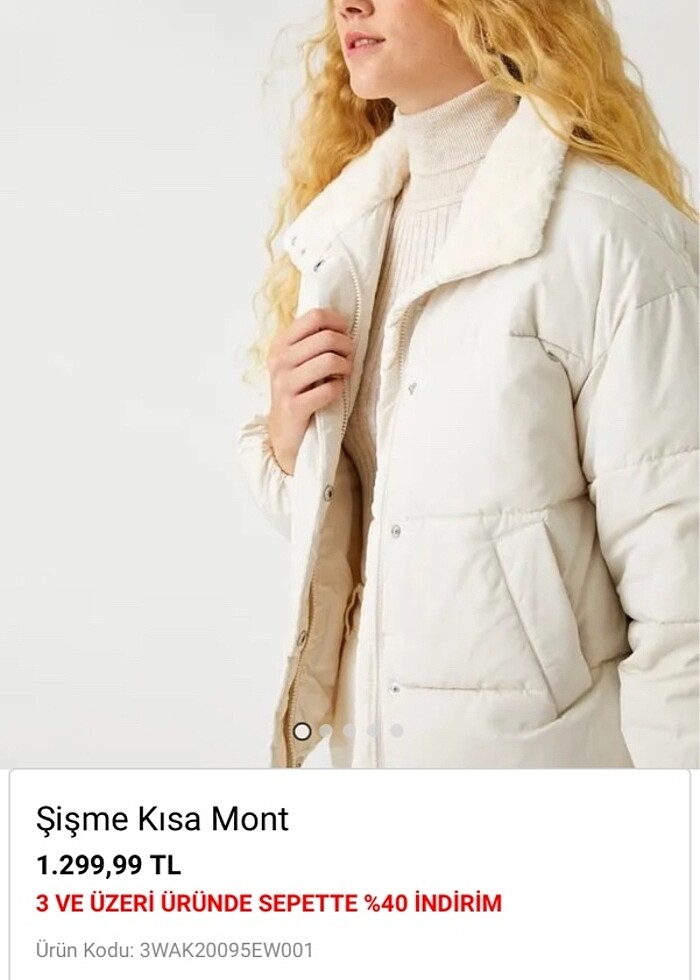 Koton Şişme Mont - Görsel 2