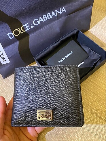 Dolce & Gabbana orijinal dolce gabbana deri siyah erkek cüzdan