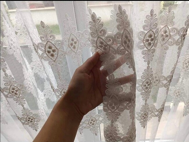 4.5 metre tül perde boyu 270 1 metre ayrı diğer 3.5 metre ayrı t - Görsel 2